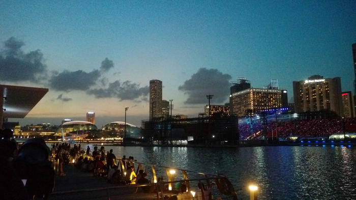 新加坡的街景令人著迷，有夜晚著稱的濱海灣公園及super tree，濱海灣公園晚上會有美麗的燈光秀供人欣賞。